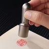 Titanium metal circular seal (study abroad seal | name customization)
